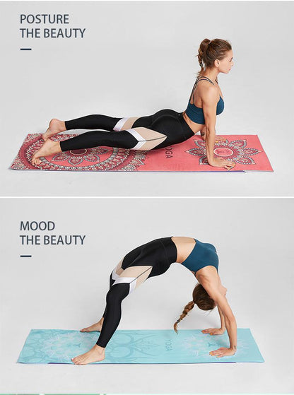 Portable Printed Yoga Towel Non-Slip Design Supports Custom Pattern Design Digital Printed Yoga Towel Yoga Mat 34