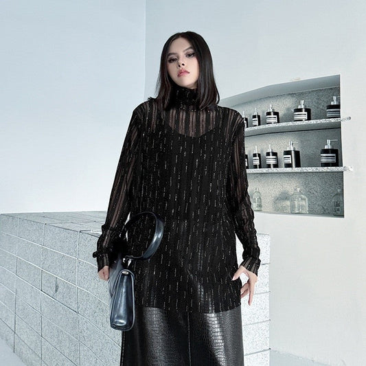 Sparkling Crystal Lace T-Shirt