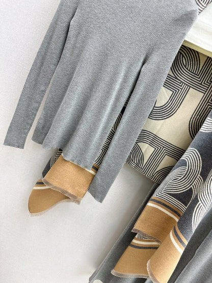 HERMES 25S THREE-PIECE KNIT SET