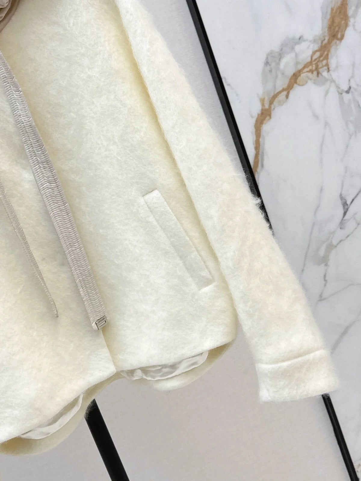 MAX MARA 25S HOODED KNIT JACKET 106