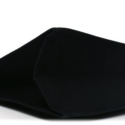 Linen Calfskin Rive Gauche Tote Black
