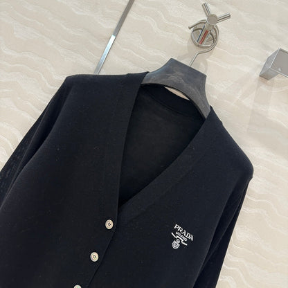 Prada 25 Cardigan Black Wool