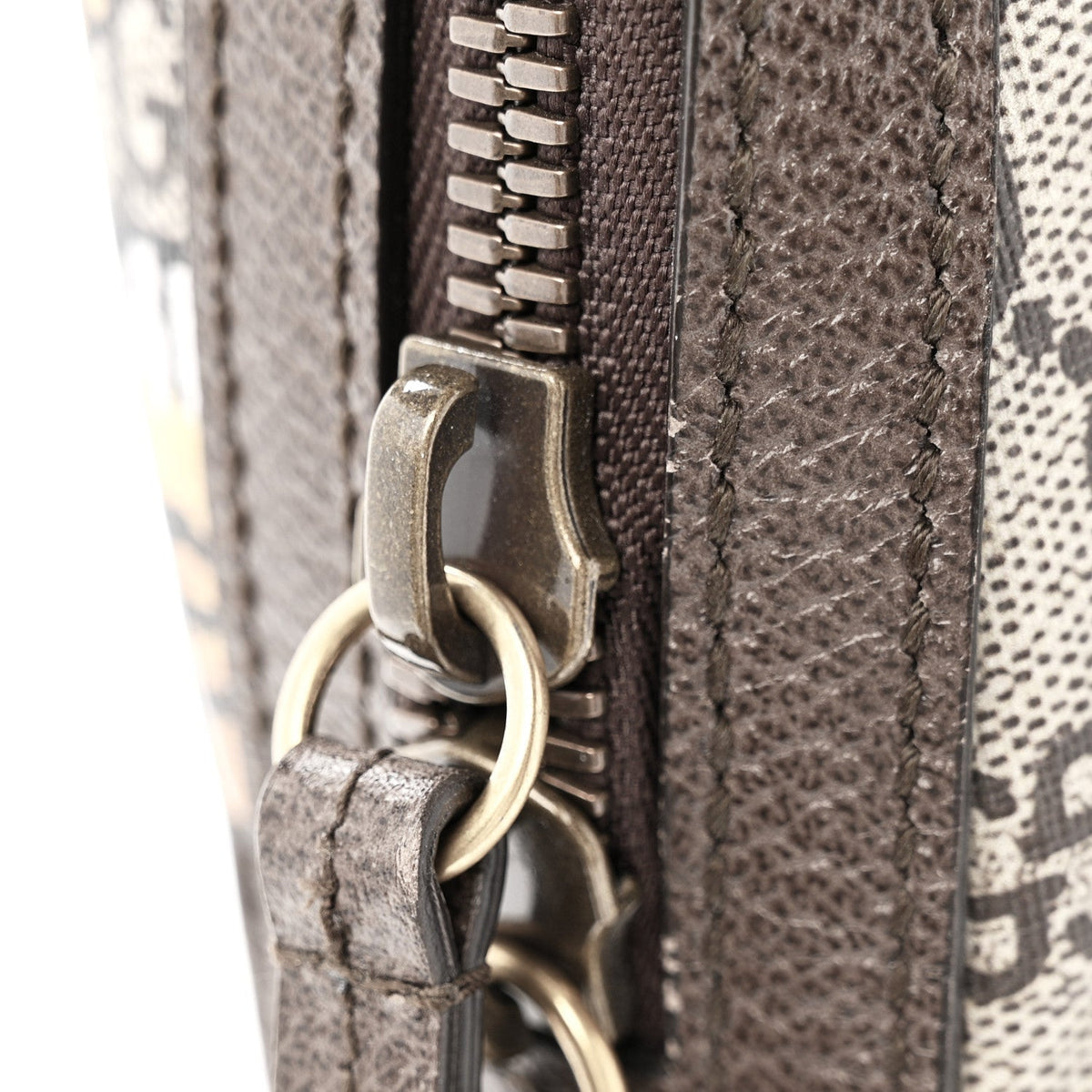 GG Supreme Monogram Bengal Web Day Backpack Beige Yard
