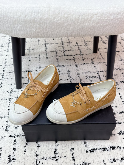 CC Cruise 25/26 Moccasins Brown White Suede