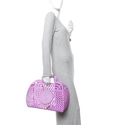 Recycled Plastic Vitello Liberty Matte Medium Fendi Basket Violetta