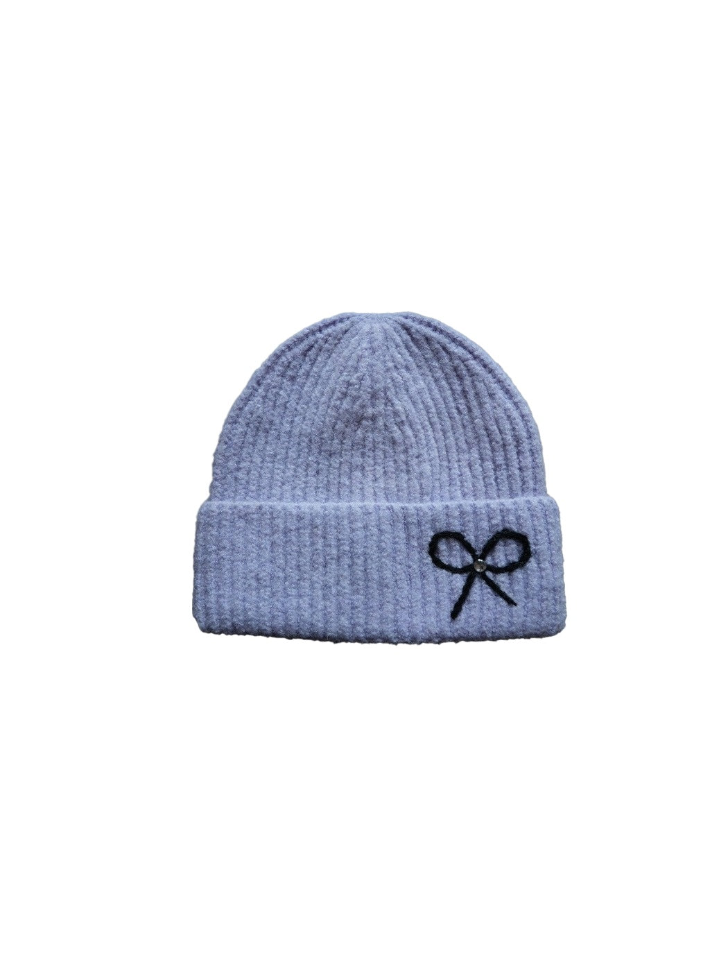 Haila - Knitted Beanie with Butterfly Embroidery