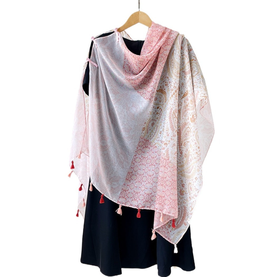Scarvii - Boho Summer Shawl Scarf With Fringe - 6 Patterns