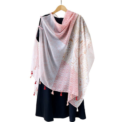 Scarvii - Boho Summer Shawl Scarf With Fringe - 6 Patterns