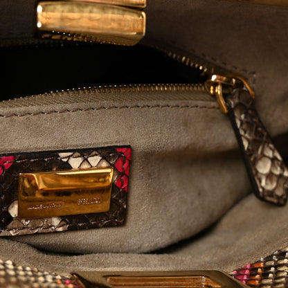 Snakeskin Mini Peekaboo Iconic Satchel Daisy Roccia
