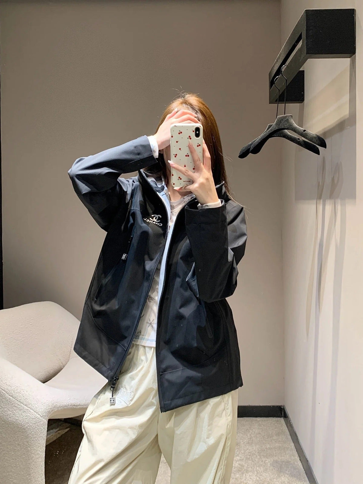 CHANEL 25S HOODED SPORTS JACKET 448