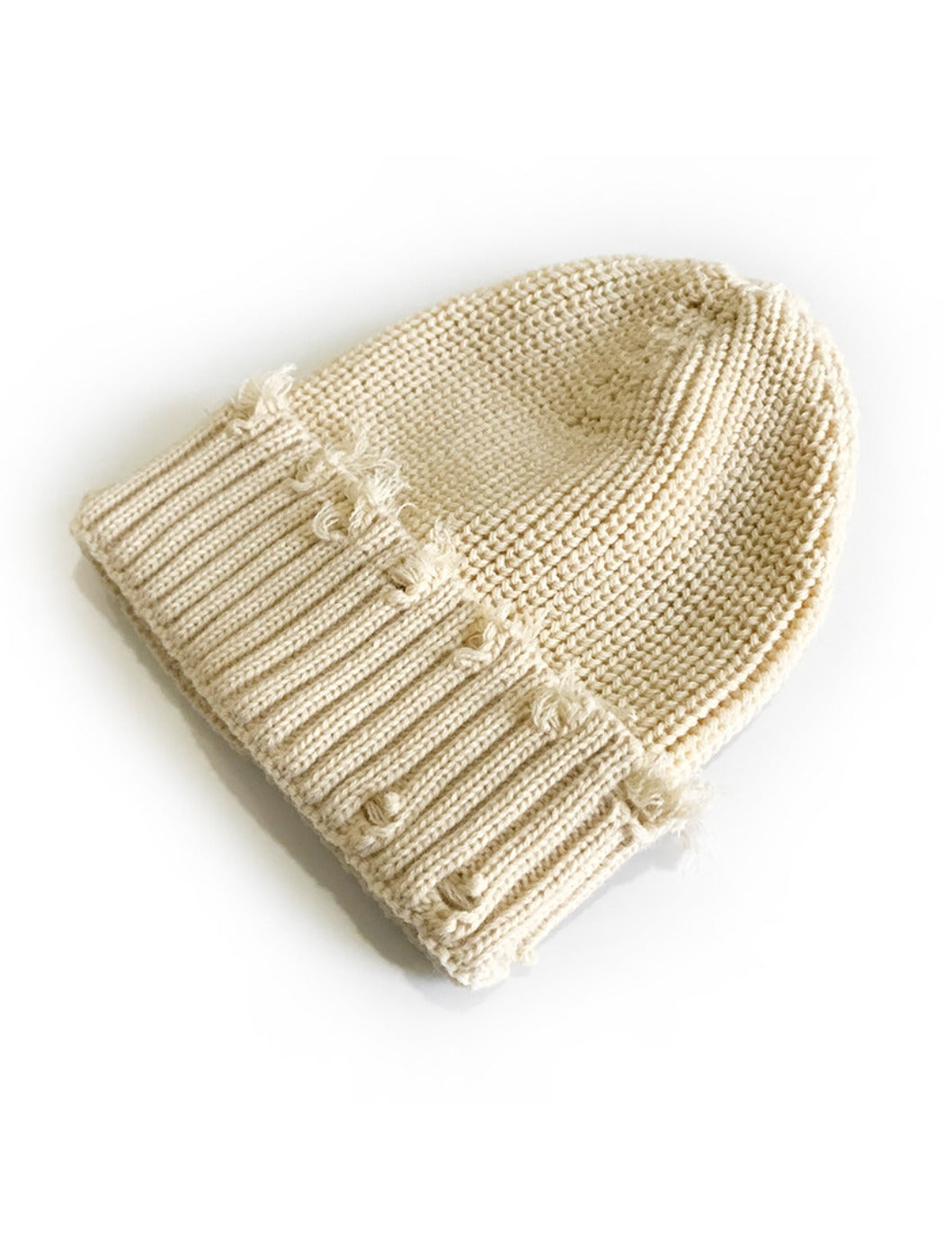 Haila - Distressed Knitted Beanie
