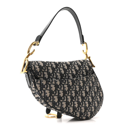 Oblique Saddle Bag Blue