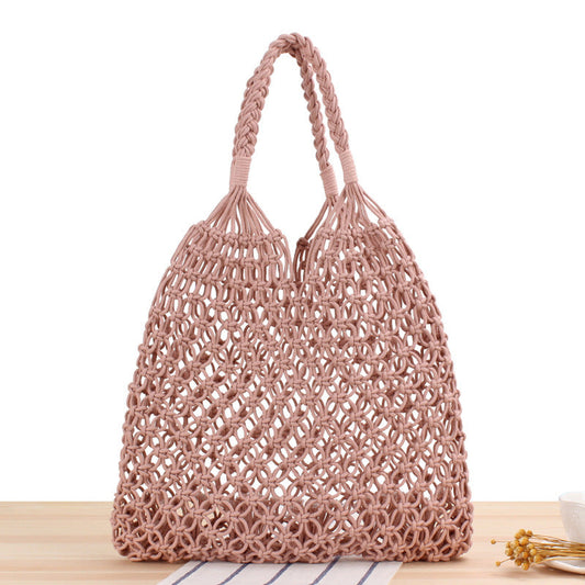 Crochet Market Bag Beach Bag With Net