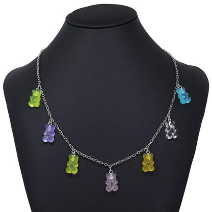 Sky Madrid Teddy Bear Pendant Necklace