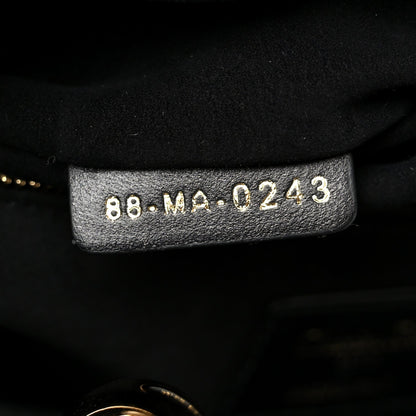 Lambskin Cannage Medium Lady Dior Black