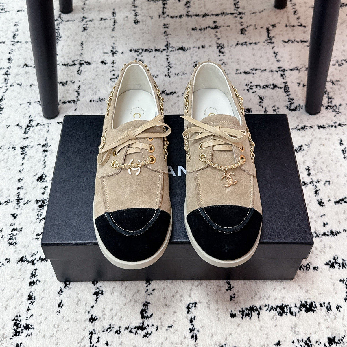 CC Cruise 25/26 Moccasins Black Light Taupe Suede