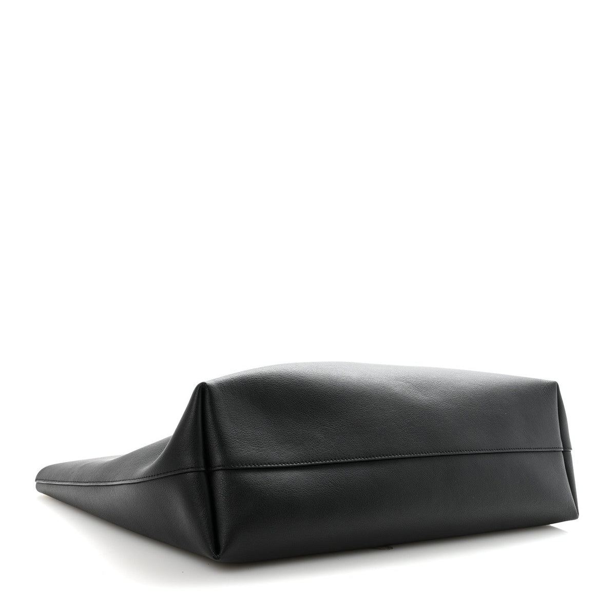 Calfskin Large Shopping Tote Black
