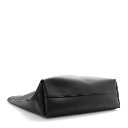 Calfskin Large Shopping Tote Black