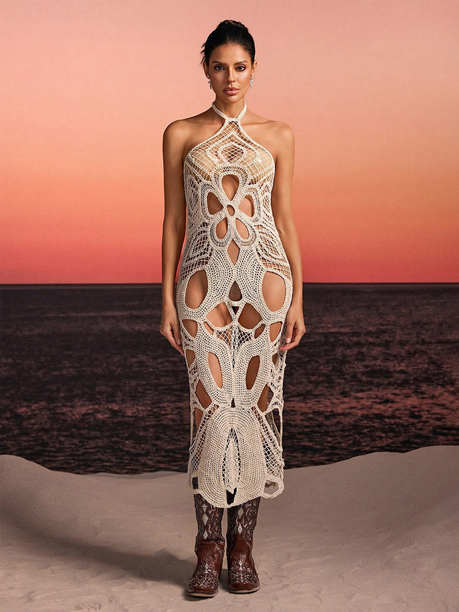 Avalon Halterneck Cutout Cover Up