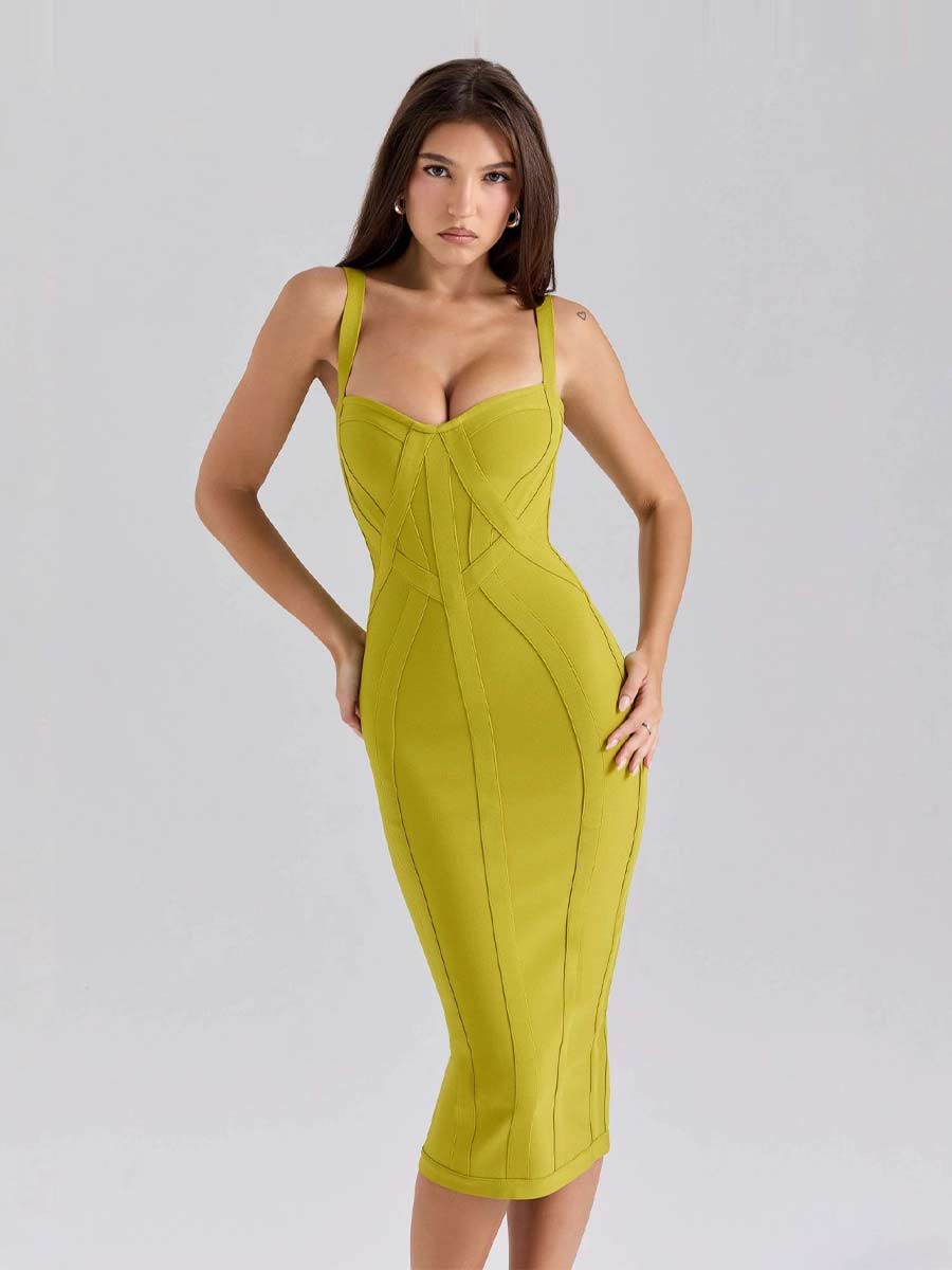 Aria Sleeveless Bandage Midi Dress