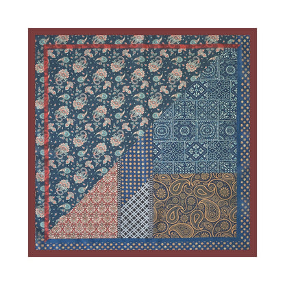 Scarvii - 27.5" Boho Paisley Print Scarf - Vintage &amp; Light