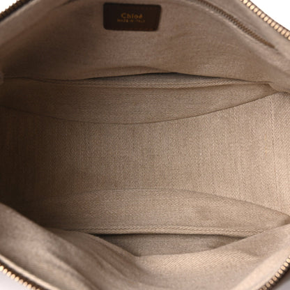 Grained Calfskin Nahir Shoulder Bag Nut