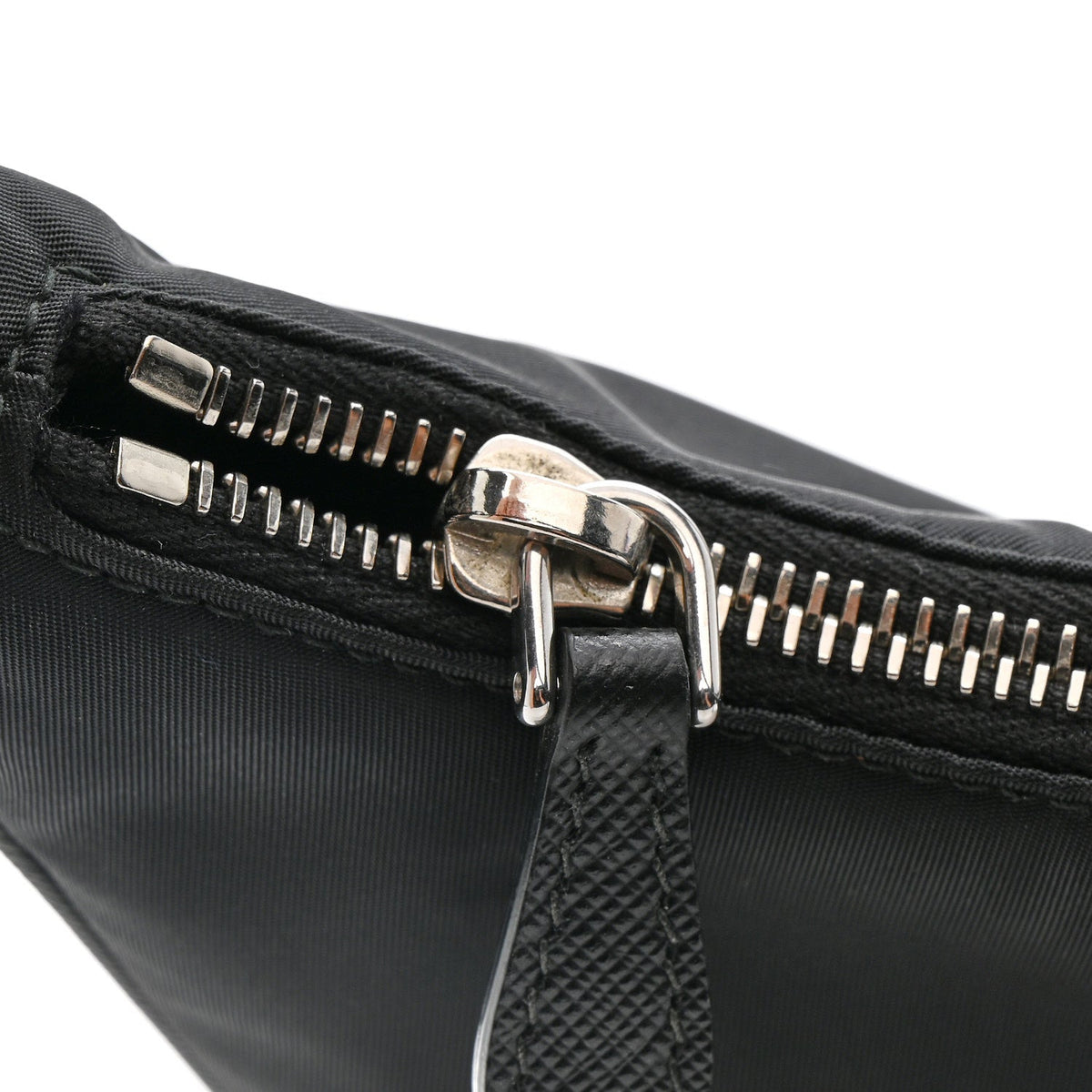 Tessuto Nylon Saffiano Mini Re-Edition 2005 Bag Black