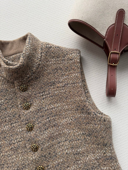 LP Vest Beige Taupe Tweed 352947