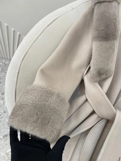 MAX MARA 25S HOODED LONG CASHMERE COAT 039
