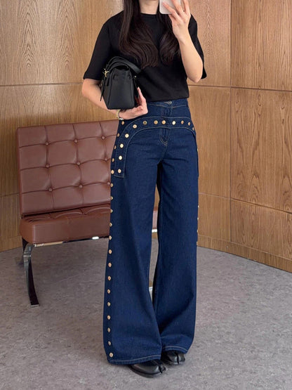 Alondra High-Waisted Paneled Jeans