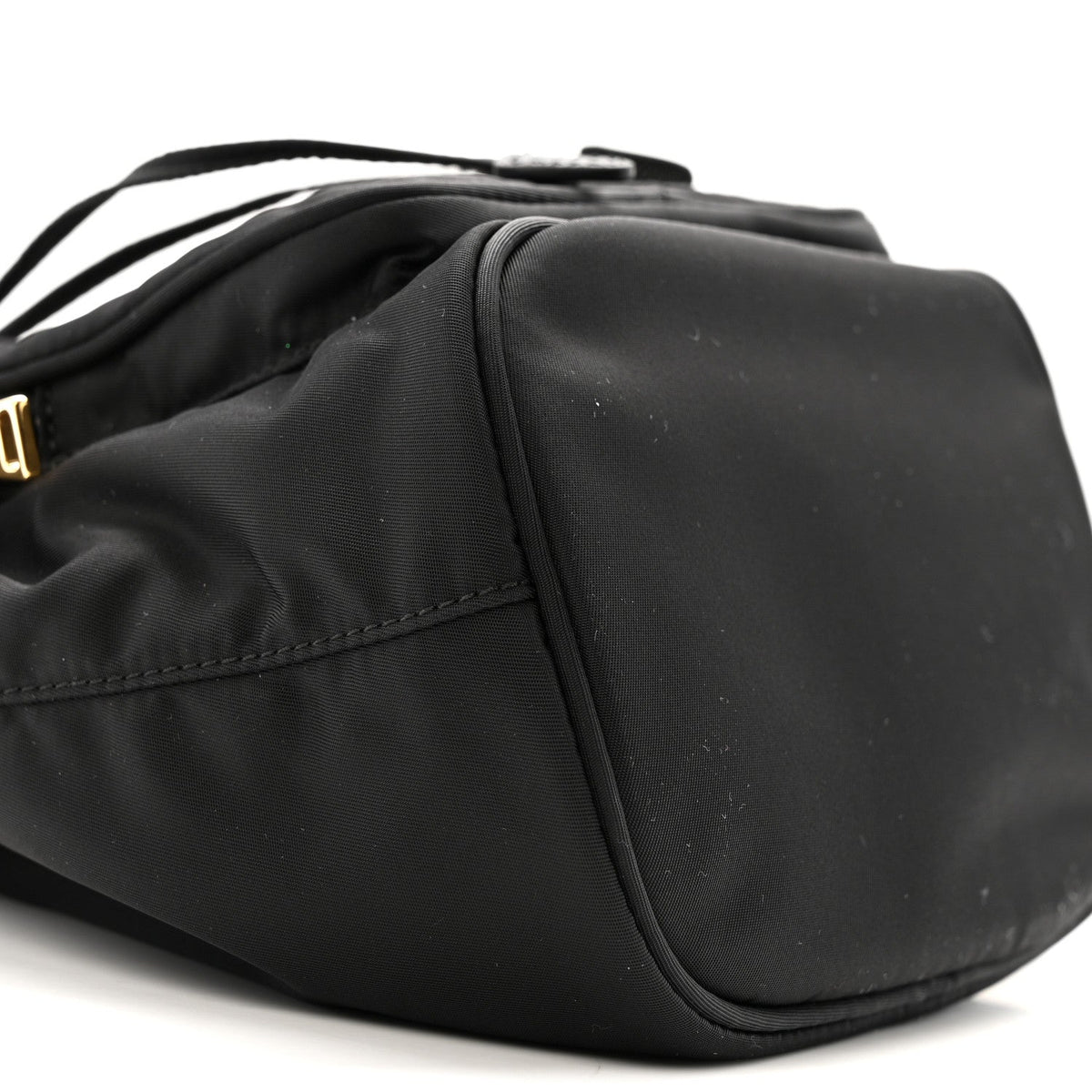 Re-Nylon Duet Drawstring Shoulder Bag Black