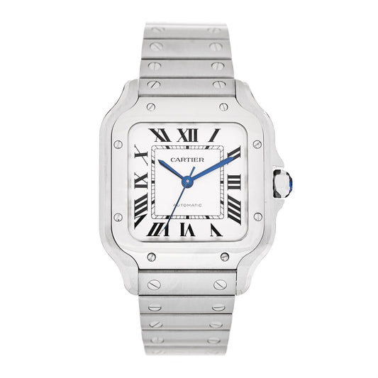 Stainless Steel 35mm Santos de Cartier Automatic Watch