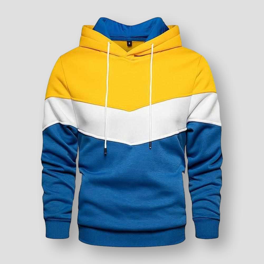North Royal Striped Hooded Sweatshirt