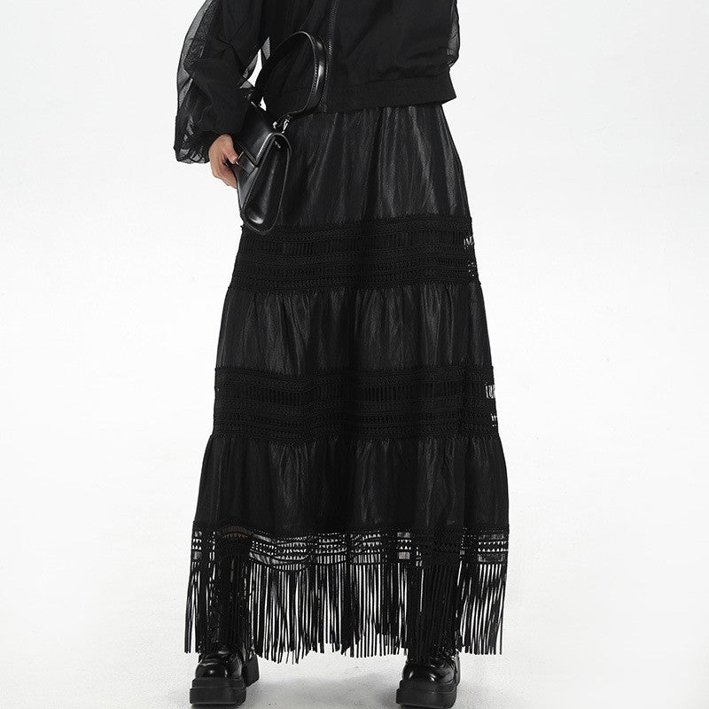 Slimming High Waist A-Line Skirt
