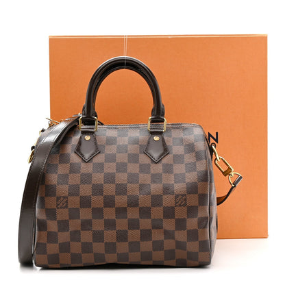 Damier Ebene Speedy Bandouliere 25