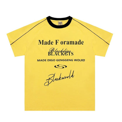 Creative Letter Print Street Style T-Shirt