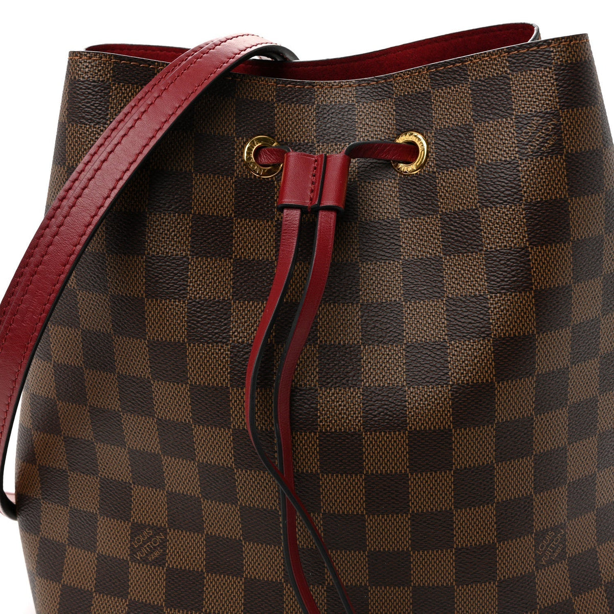 Damier Ebene Neonoe MM Cherry Berry