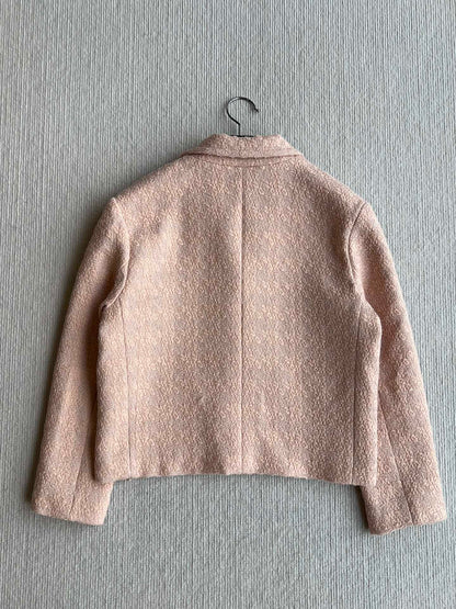 Celine 25 Jacekt Pink Wool Mohair