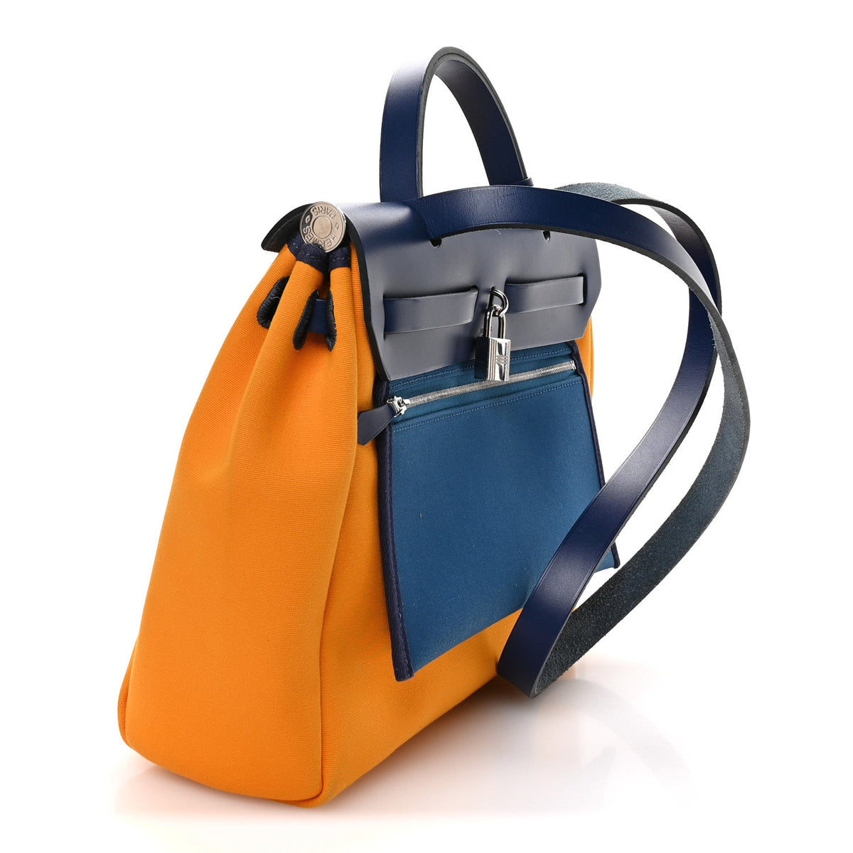 Military Toile Vache Hunter Verso Herbag Zip Retourne 31 PM Jaune Or Bleu Outremer Bleu Saphir