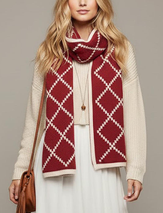 Minimalist Soft Warm Knit Scarf