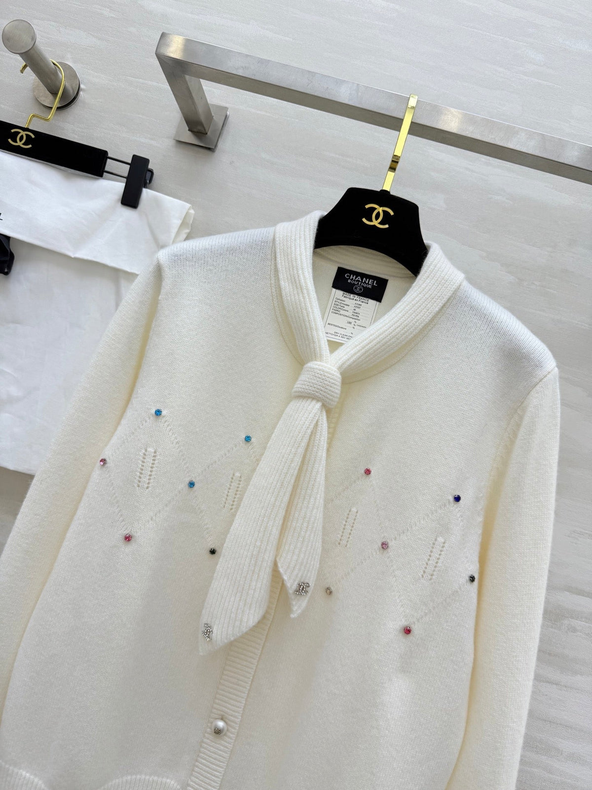 CC Pleated Shirt White Cotton Linen 343303
