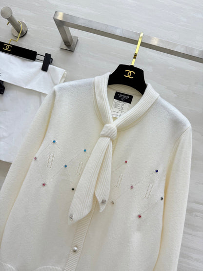 CC Pleated Shirt White Cotton Linen 343303