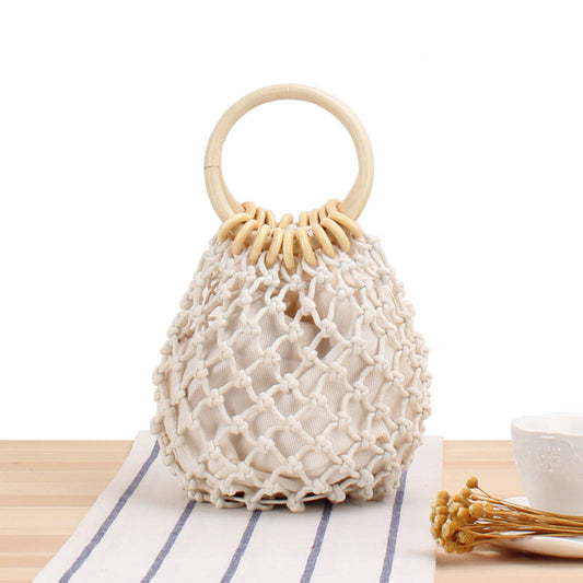 Crochet Market Bag Netted Hand-Woven Bag