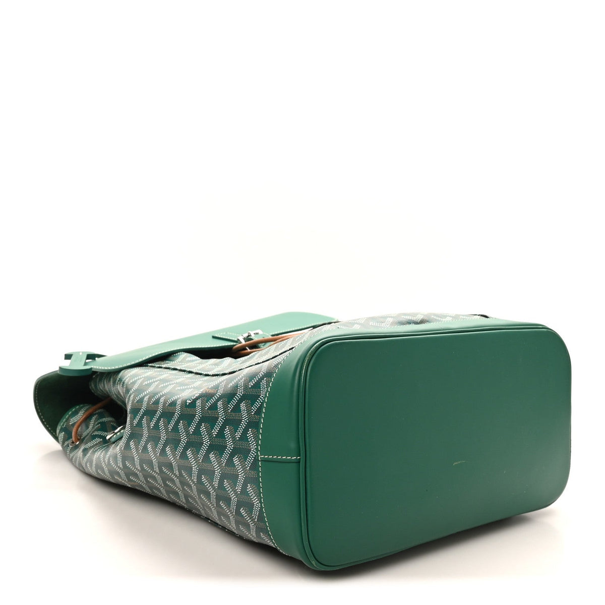 Goyardine Calfskin Alpin MM Backpack Green