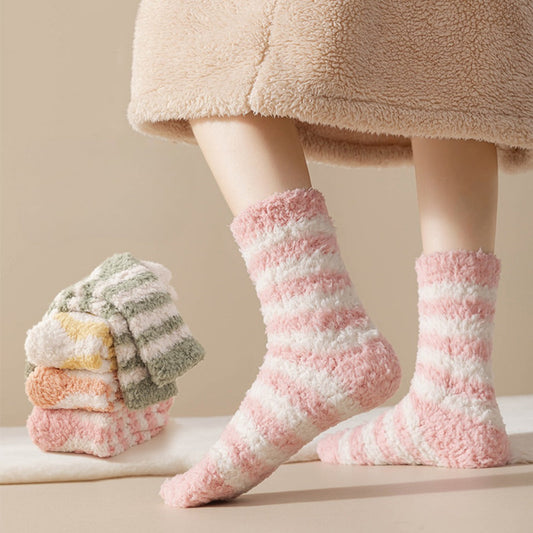 Rufia - Colorful Striped Towel Socks