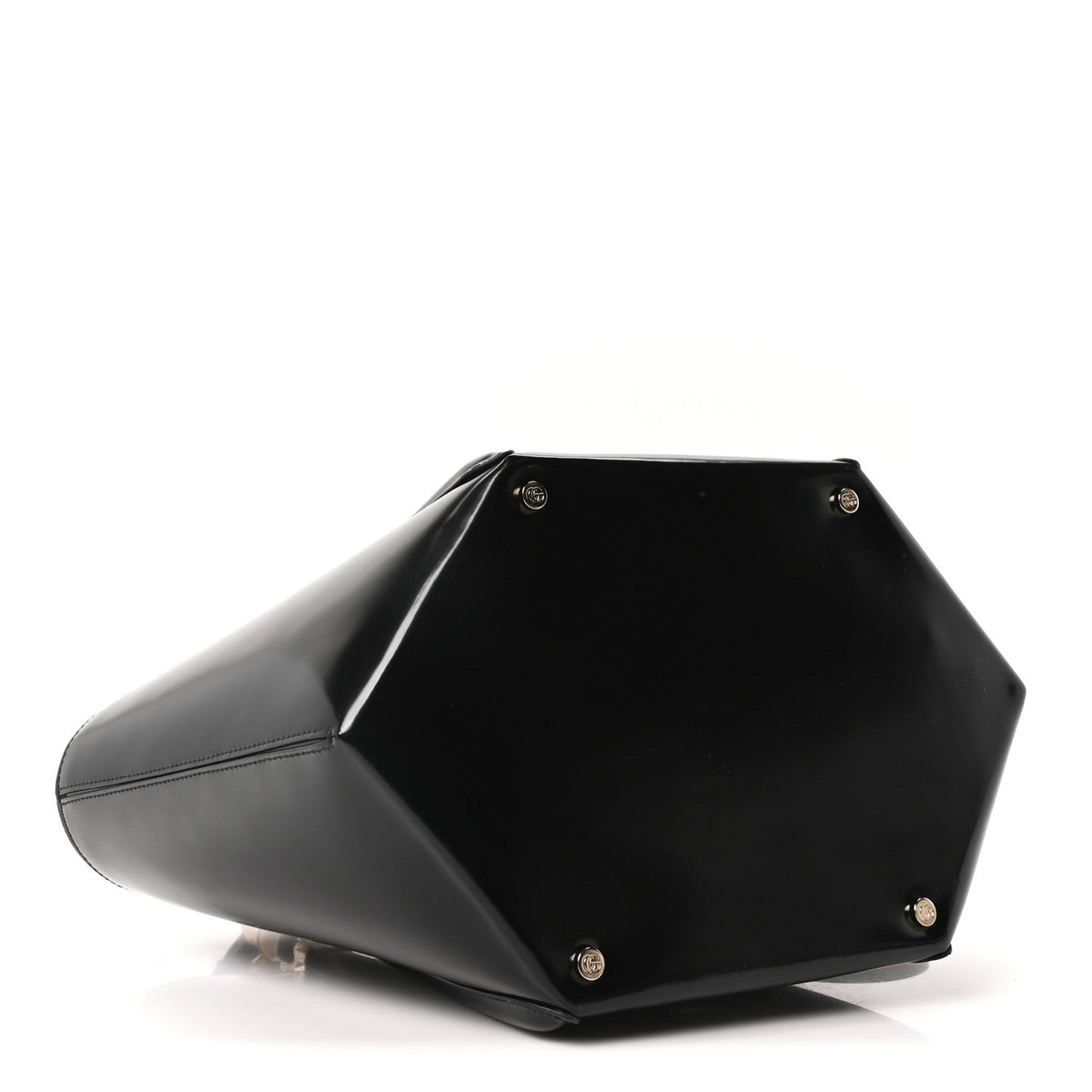 Spice Lux Nappa Bamboo Basket Bag Black
