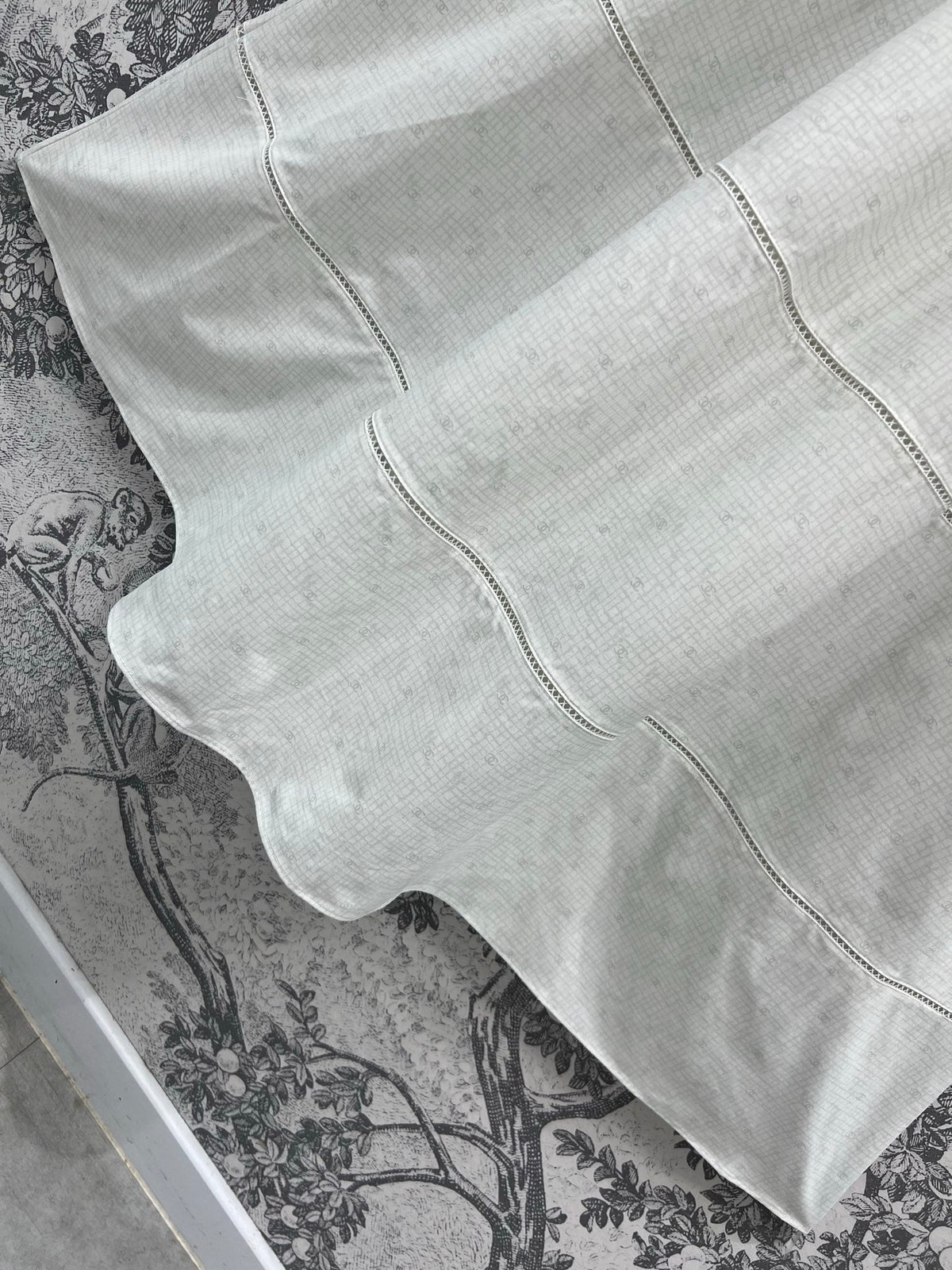 CC 25 Suspender Dress Ivory Cotton