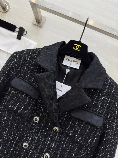 CC Jacket Black Silver Black Tweed 344806