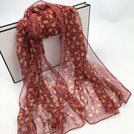 Scarvii - Daisy Print Scarf - Cool &amp; Soft