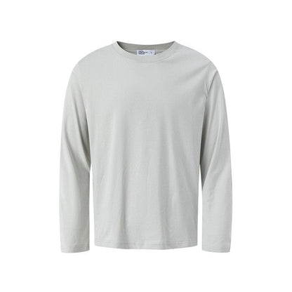 Solid Color Crew Neck Long Sleeve T-Shirt
